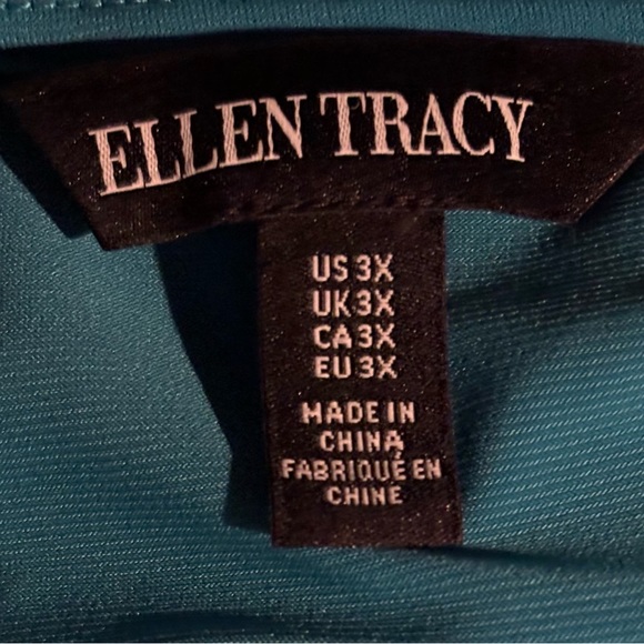 Ellen Tracy 3X short sleeve open shoulder blouse - Picture 3 of 4